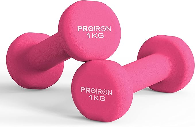 PROIRON Neoprene Dumbbells Pair (1-10kg)