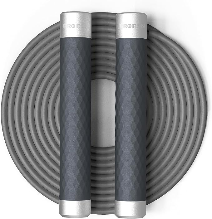 PROIRON Weighted Jump Rope 1LB (Alloy Handles)