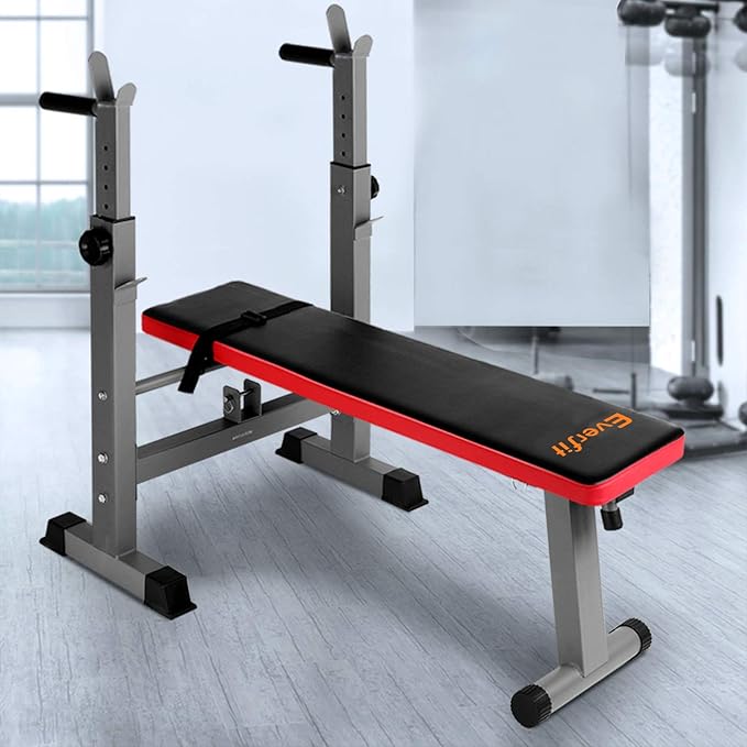 Everfit Adjustable Foldable Weight Bench + Rack